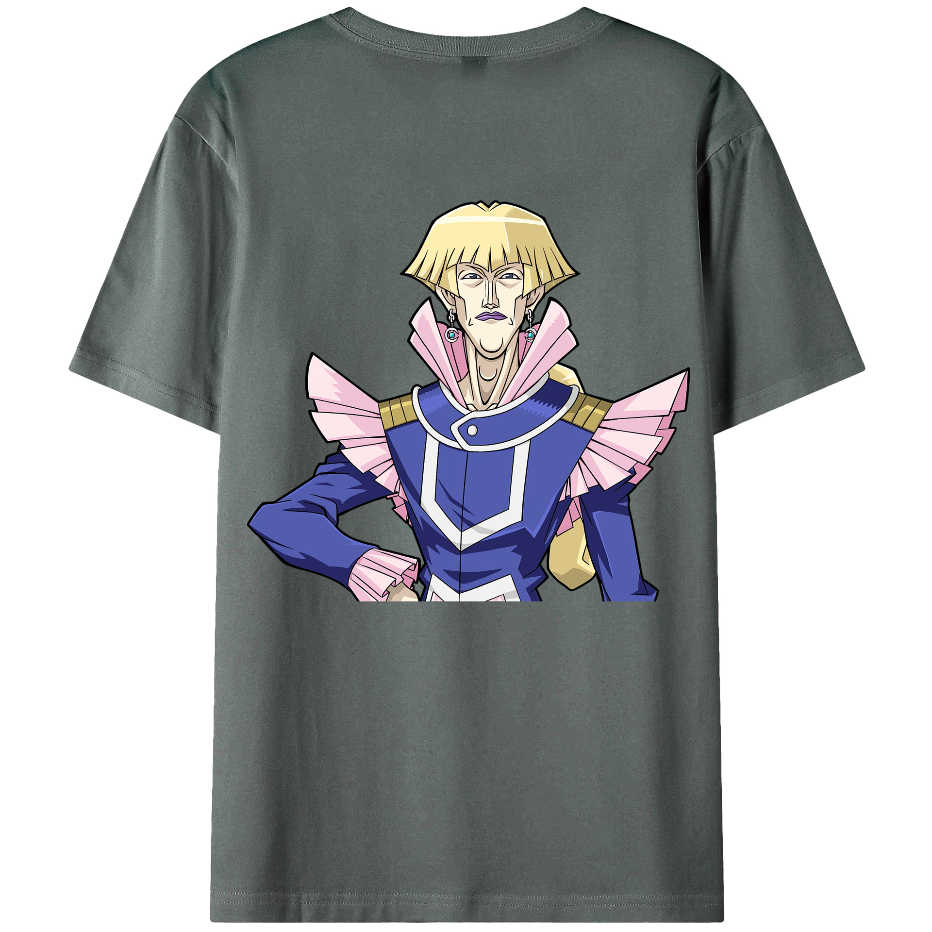 （画像用） 遊☆戯☆王 Yu-Gi-Oh! 綿100％ メンズ半袖Tシャツ（バックプリント） 通気性